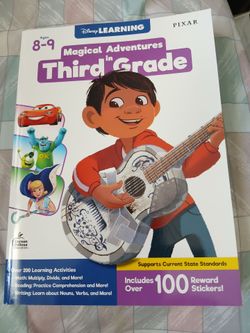 New Disney themed 3rd grade activities  over 200  pages answers in back of book