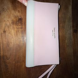 Kate Spade Dual Color Long Zip Around Wallet