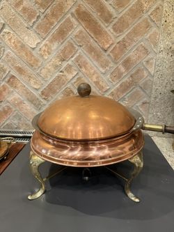 Copper Chafing Dish With warmer