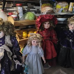 7 Porcelain dolls