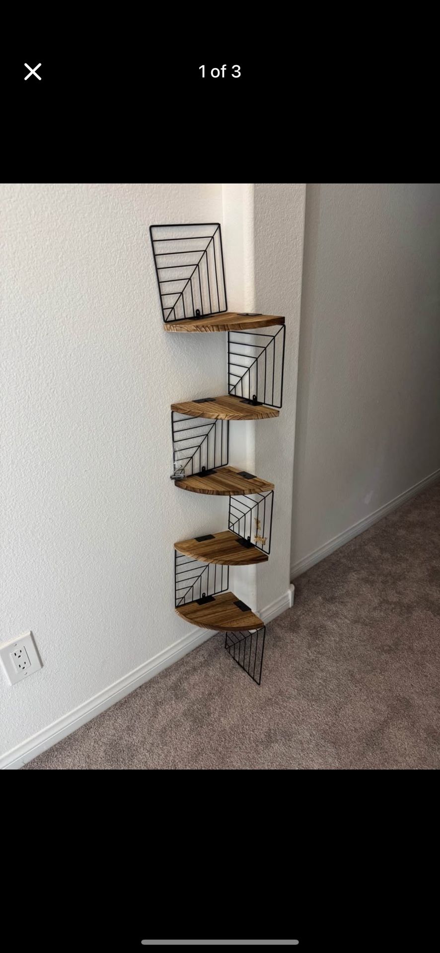 Rustic Corner Shelf