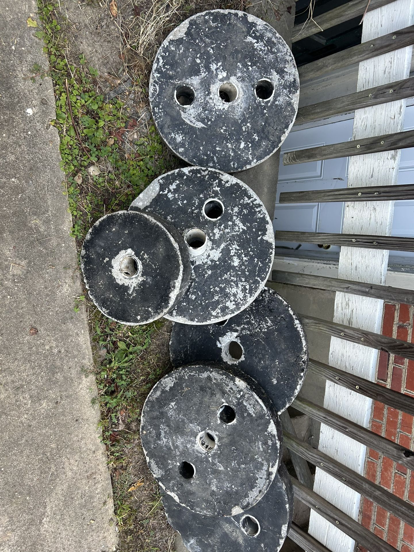 Concrete Weights For Olympic Bar 2inch Bar Gym Equipment