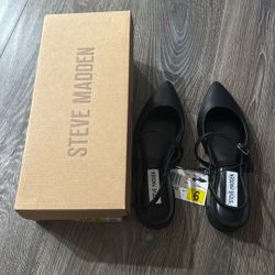 Steve Madden Women's Leather Slingback Flat 