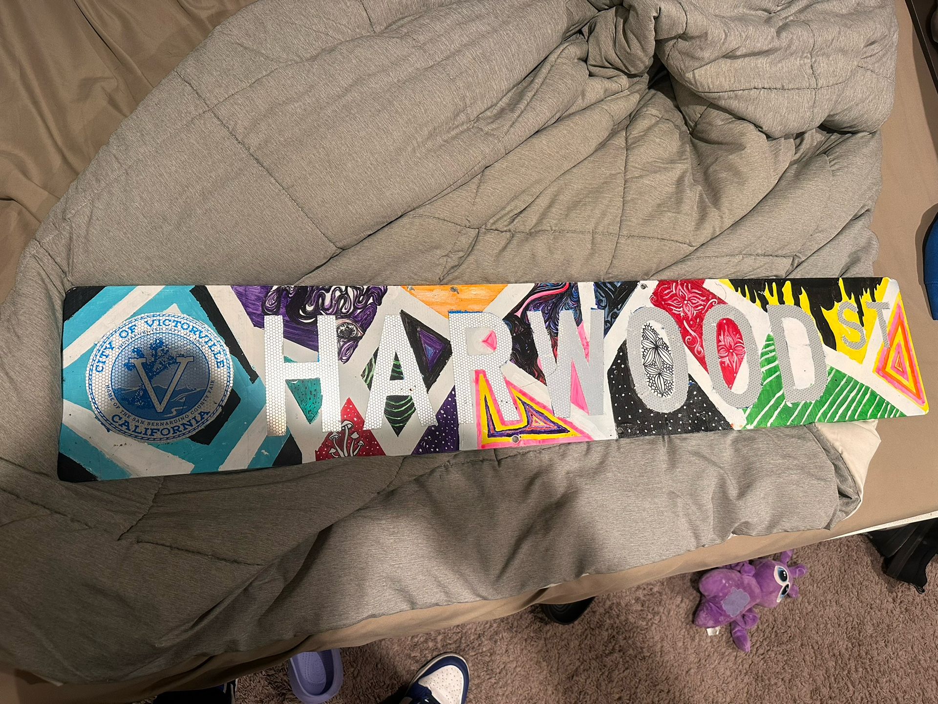 Custom Painted Street Sign 