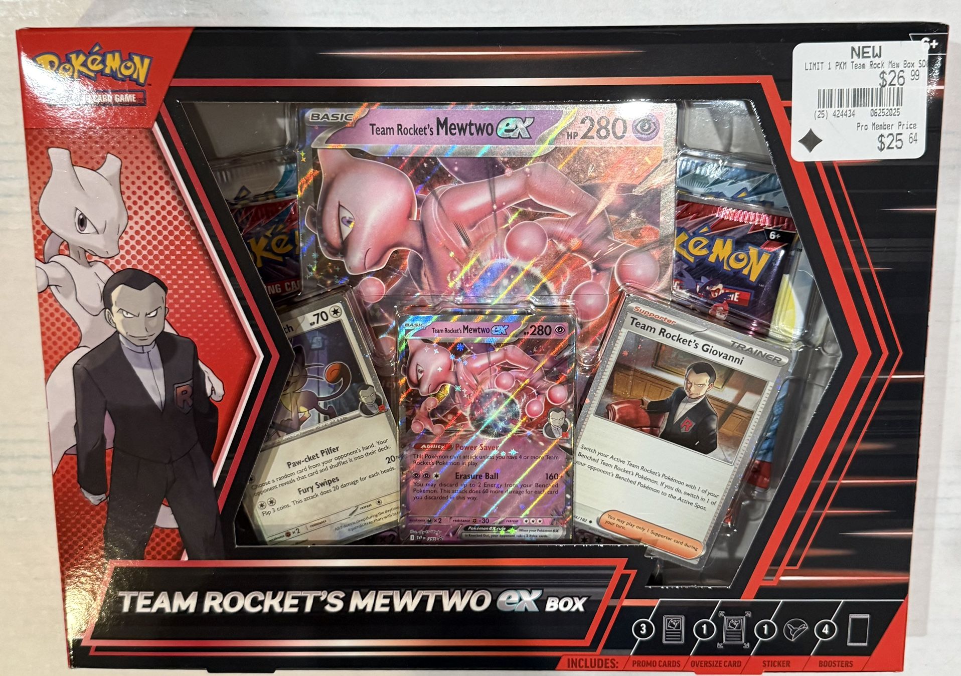 Pokémon Pokemon TCG Team Rocket's Mewtwo ex Box Case