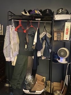 Metal clothing rack