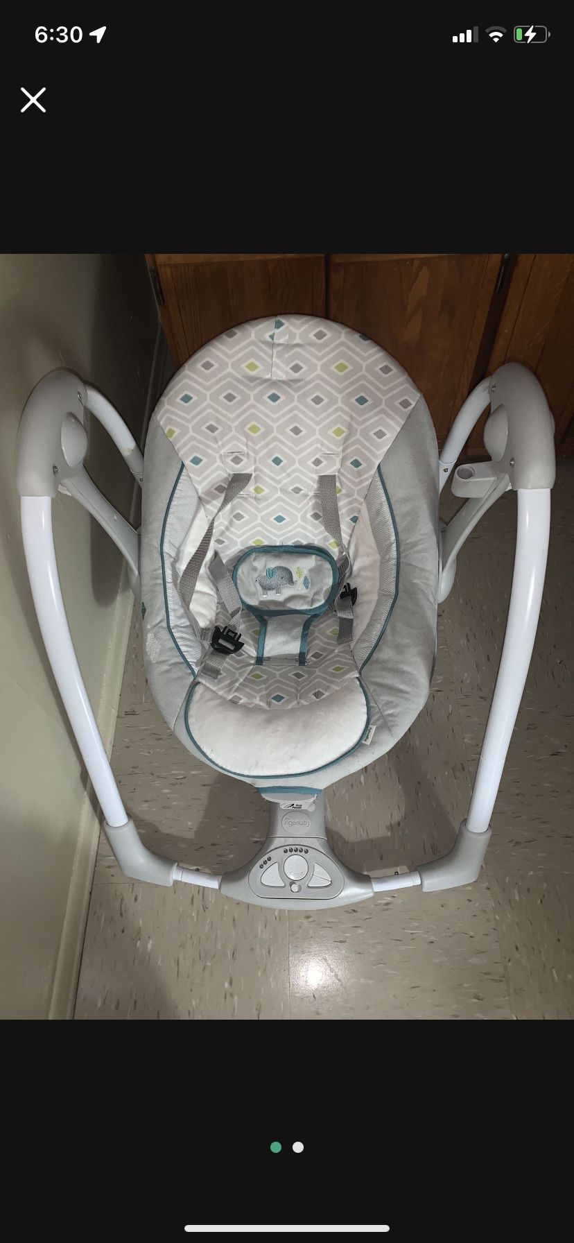 Baby Ingenuity Convert Me Swing  2 Seat Portable Swing 