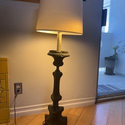 Green Patina Antique Floor Lamp 