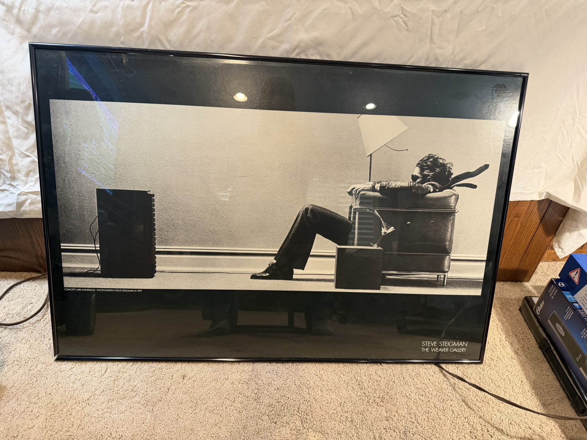 Classic Piece Of Fine Art Framed In Metal In Glass 36 X 24