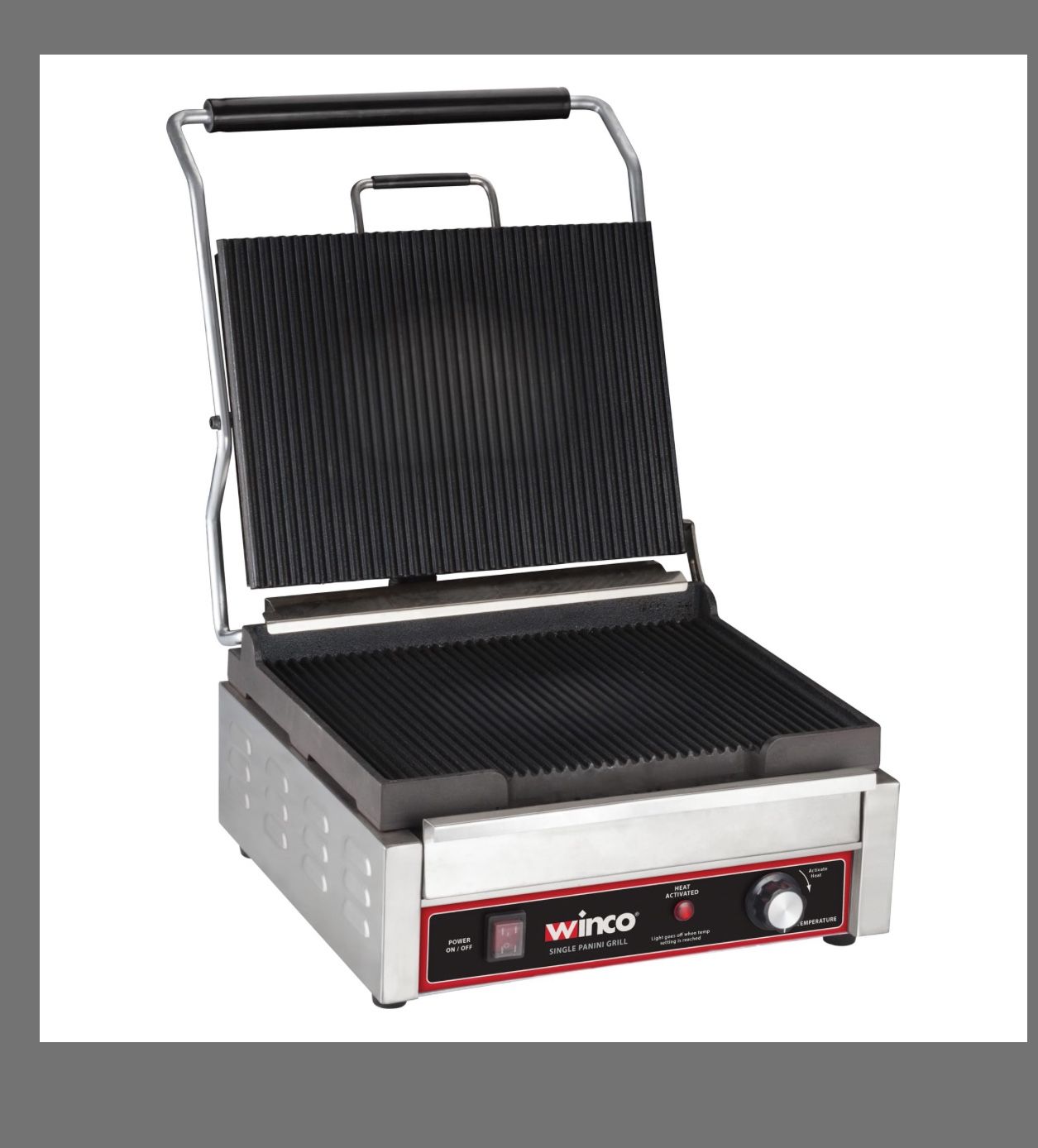 Winco Single Commercial-Grade Panini Grill Press