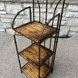 Folding bamboo stand