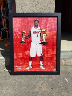 2012 Photo Final Lebron James NBA finals Miami Heat 16x20 Framed