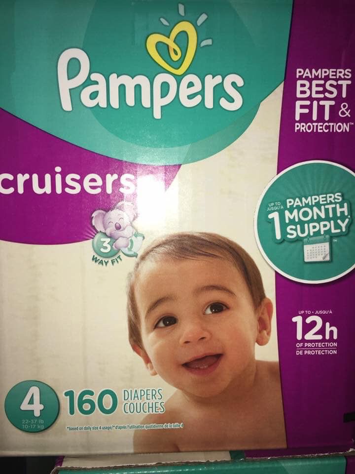 Pampers diapers cruisers size 4