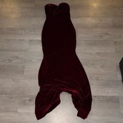 Red Velvet Gown