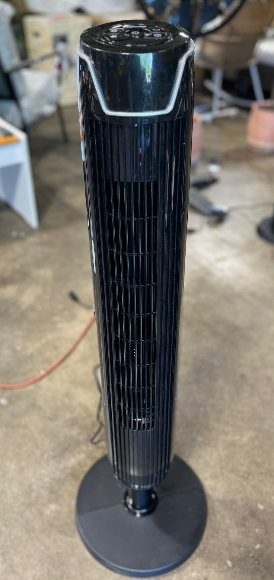 Senville 42" Oscillating Tower Fan for Bedroom, Remote, Bladeless, Quiet, 3 Modes, 7-Hour Timer, LED Display, Black