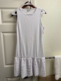 White mini dress size XL