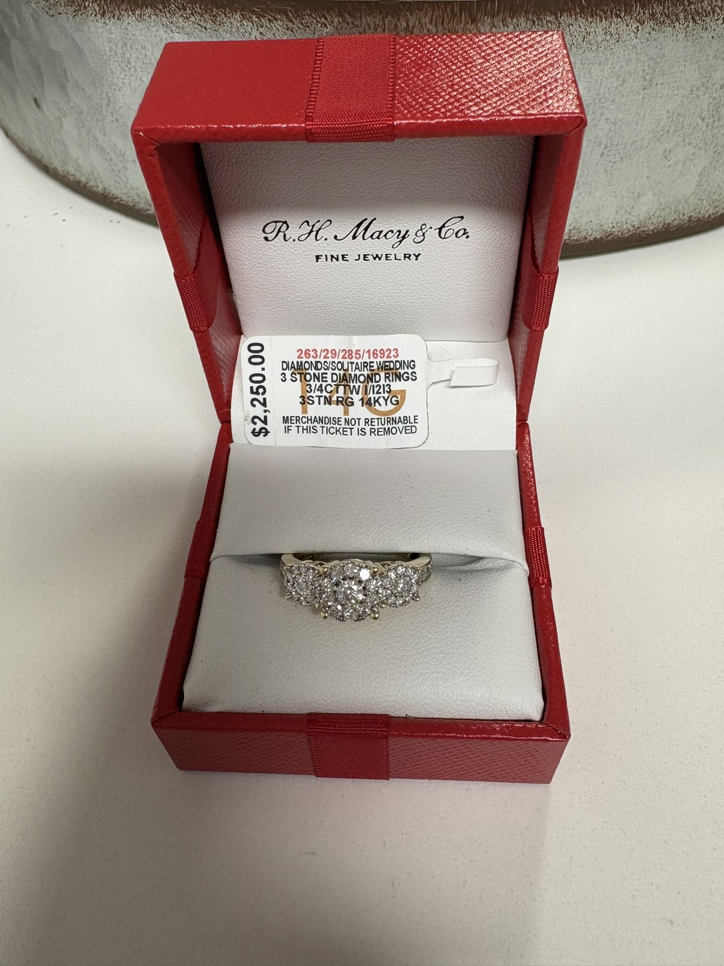 14K 3/4CT Engagement Ring