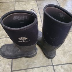Muck Boots Chore Met Guard Waterproof Steel Toe Rubber Work Boots Size 9