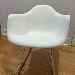 Modern White Rocking Chair