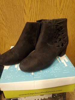 Black city classified booties
