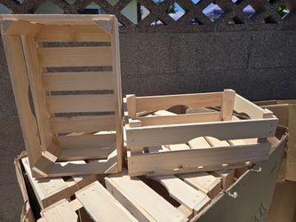 wholesale lot of crates gift basket / crafting,  storage New