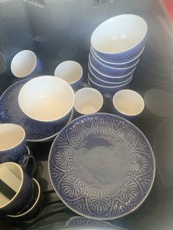 Blue Flatware Set
