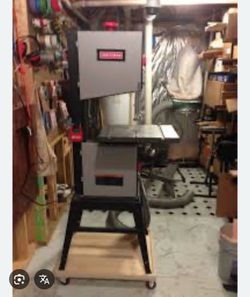 Craftsman 14” band saw on rolling cart