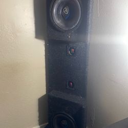 Flat 10 Inch Woofer Speakers And Box Fits Perfect For Ford F150 With Rockville 10 Inch Speakers😜👌