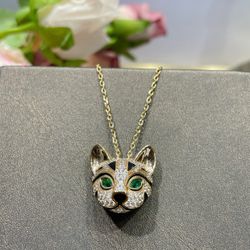 Leopard cat necklace  