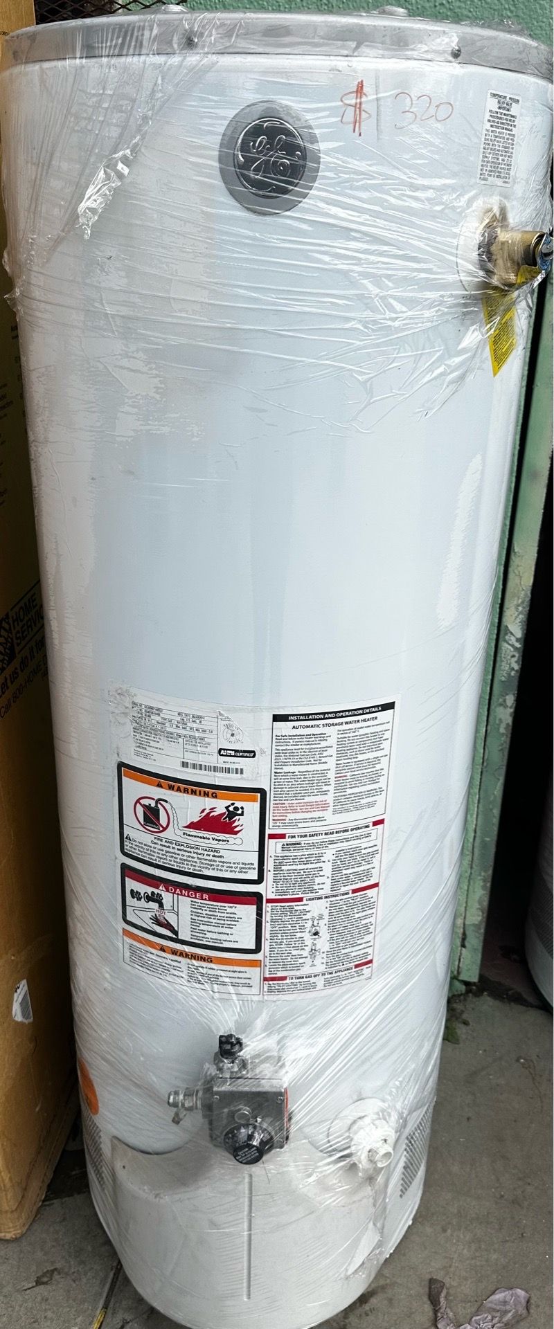 GE water heater 48gallons