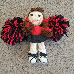 Crocheted Cheerleader 