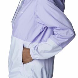 Columbia Flash Forward Hood Colorblock Windbreaker Jacket Size S Used Excellent