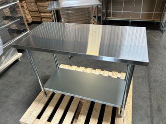 NORDSTEEL Stainless Steel Prep Table NSF Heavy Duty Commercial