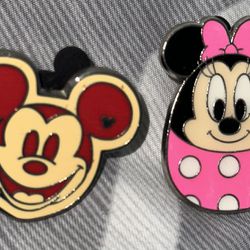 Walt Disney Mickey & Minnie Mouse(2) Vintage Disney Pin Limited Edition