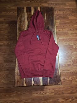 Kangol Unisex Pullover Hoodie in Burgundy
