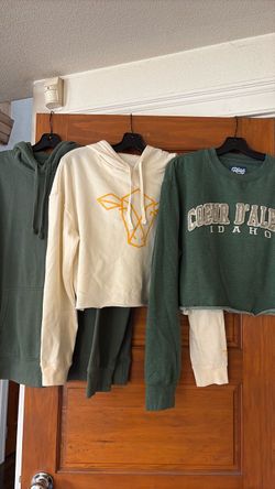 Two Hoodies and Sweatshirt Medium & Large