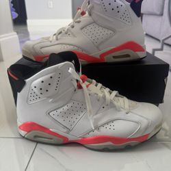 Jordan 6 Retro Infrared White size 11.5