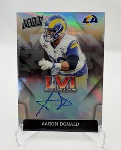 2023 Panini National Treasures - Super Bowl Signatures Aaron Donald