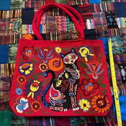 Embroidery Handmade From The Caribbean Handbag/Tote Bag new 