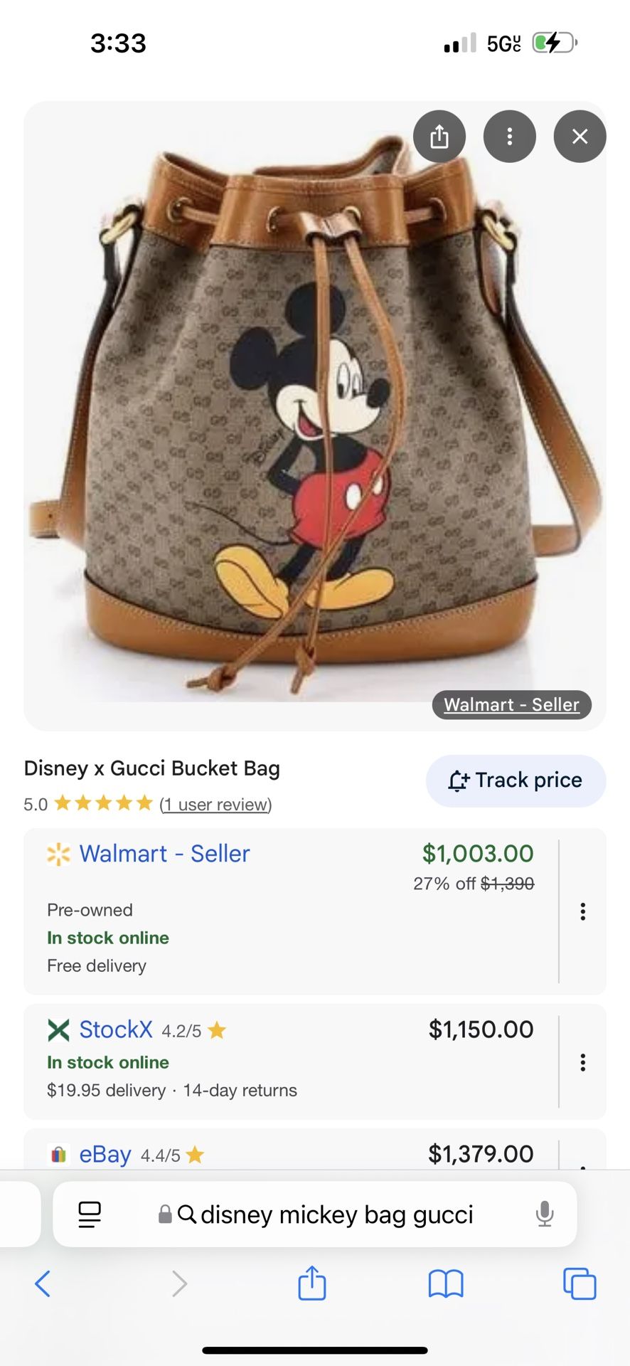 Gucci Collab With Disney 
