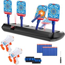 Electronic Shooting Target for Nerf Guns,Electric Scoring Auto Reset Target with Foam Dart Toy Gun, Shooting Digital 4 Targets, Ideal Gift Toys for 5,