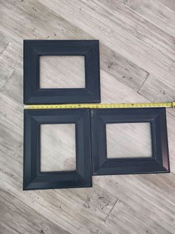 Pottery Barn frames set of 3. Blue. Hold pics 8.5"X11".