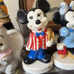 Older, ceramic, Disney characters