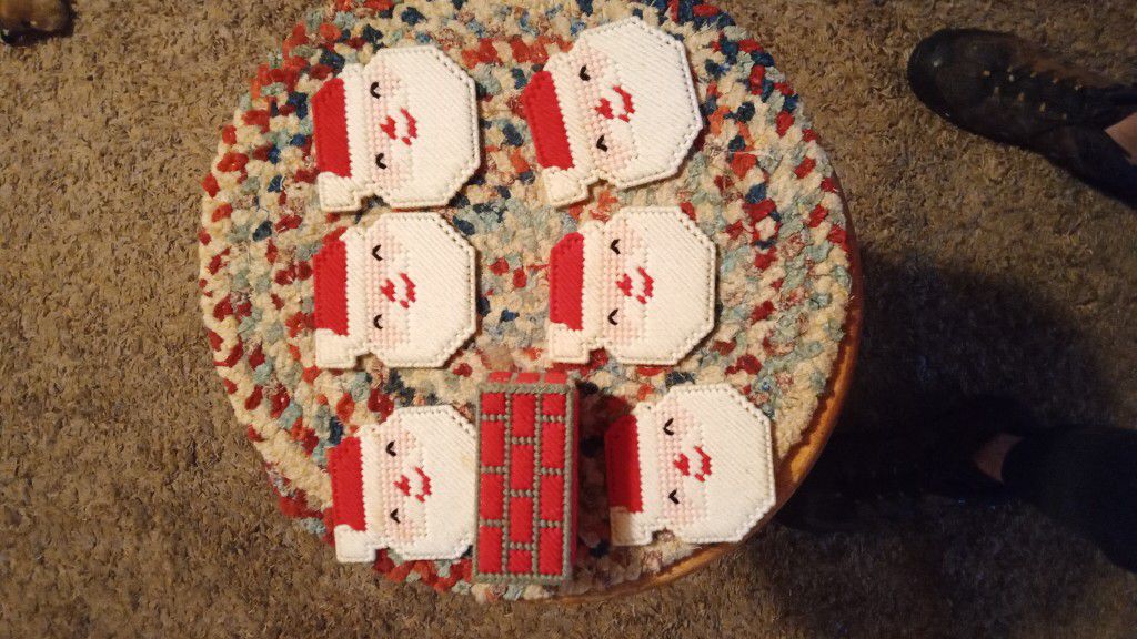 Vintage Christmas Coasters Set Of 6