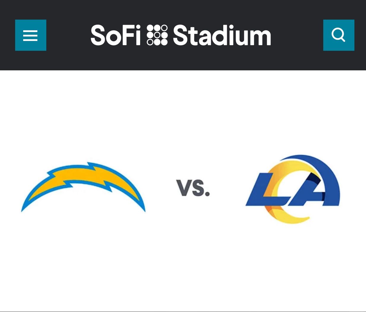 Los Angeles Rams vs Los Angeles Chargers