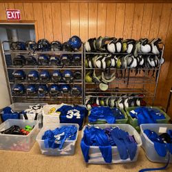YOUTH FOOTBALL EQUIPMENT LOT