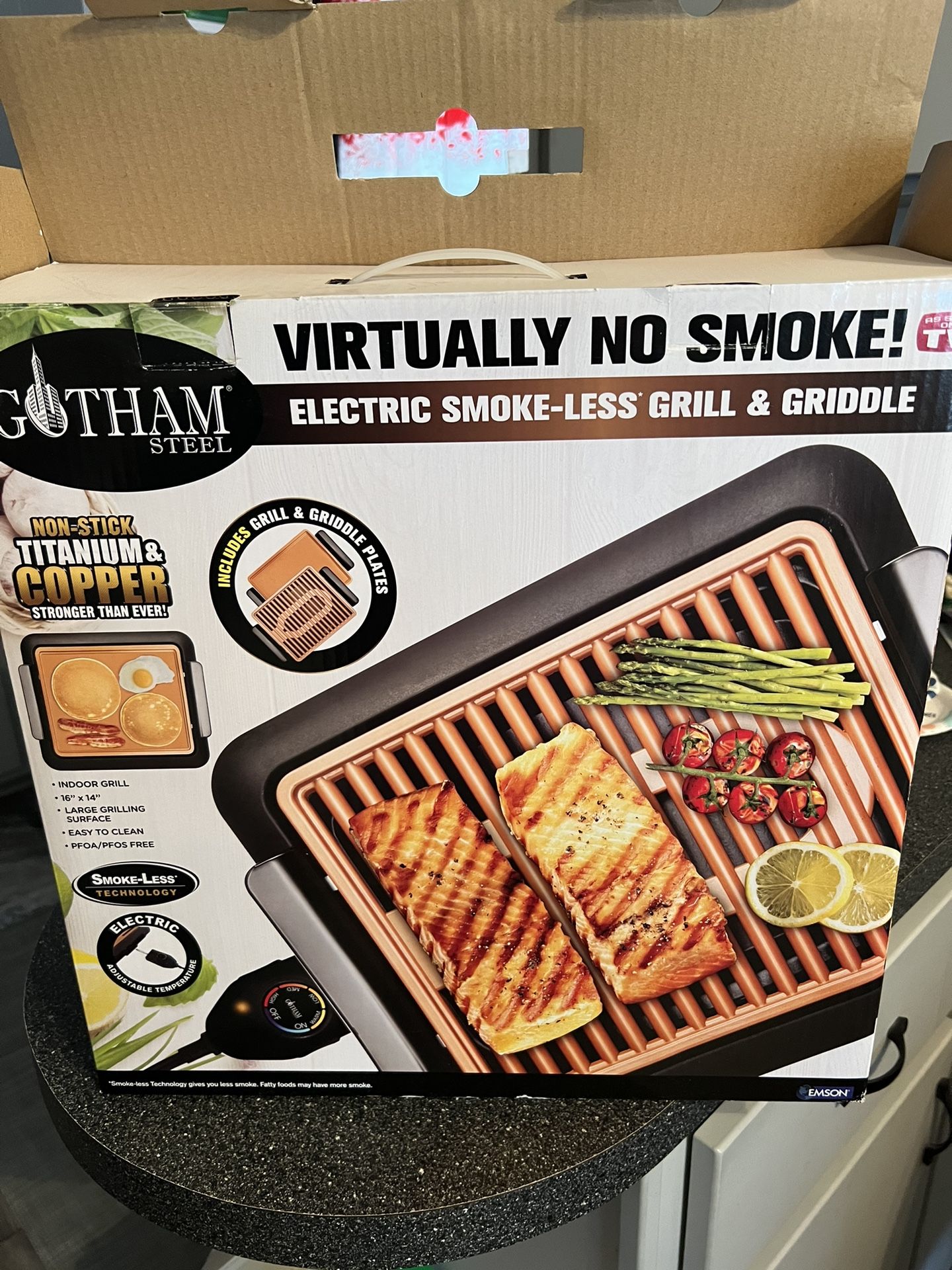 Gotham Steel Virtually No Smoke Electric Grill