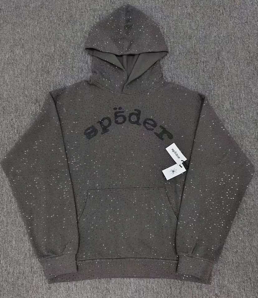 smokey grey vvs spider hoodie
