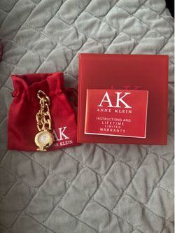 Anne Klein II gold tone watch.