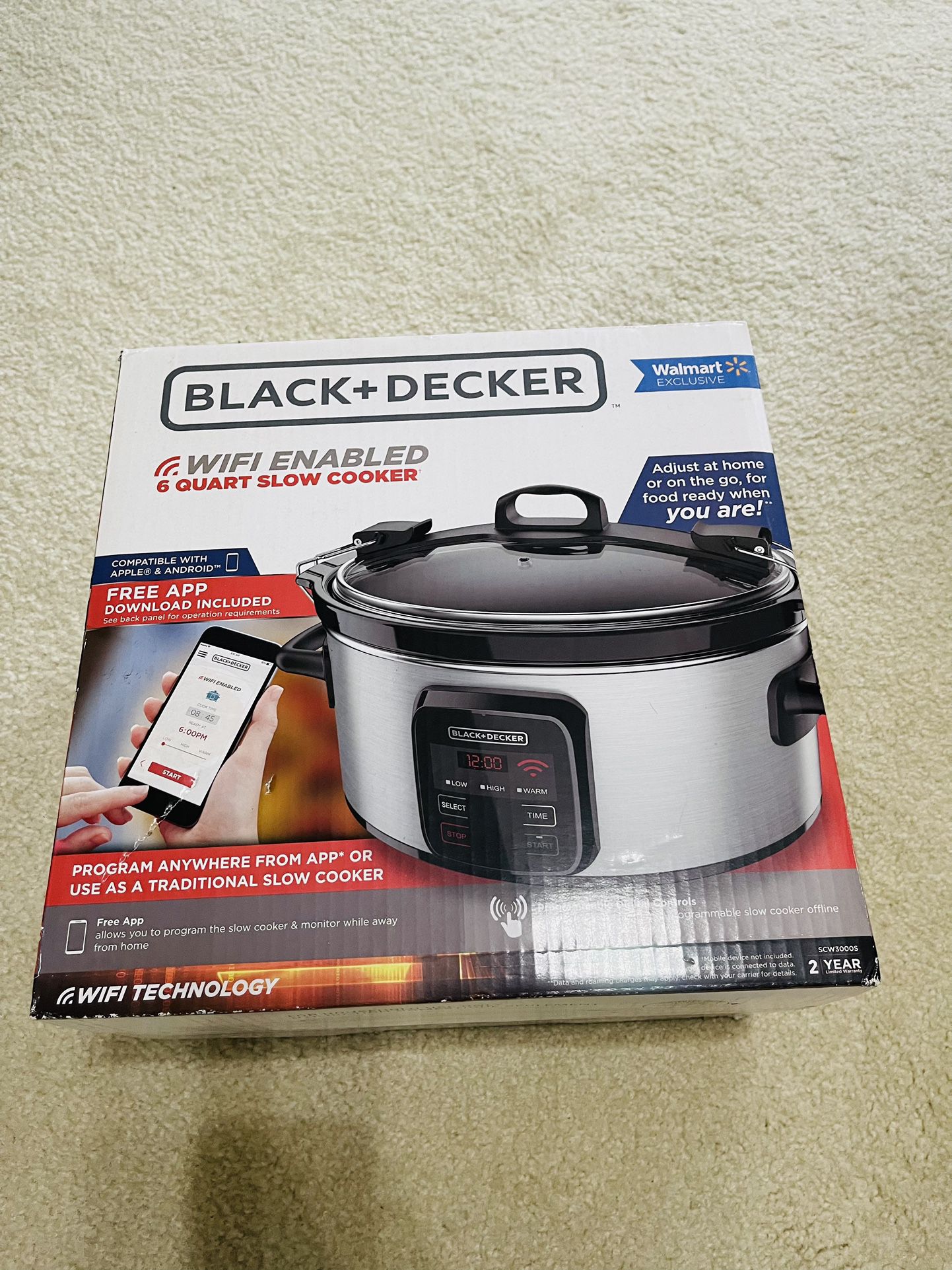 Brand New Black & Decker 6 Quart Slow Cooker